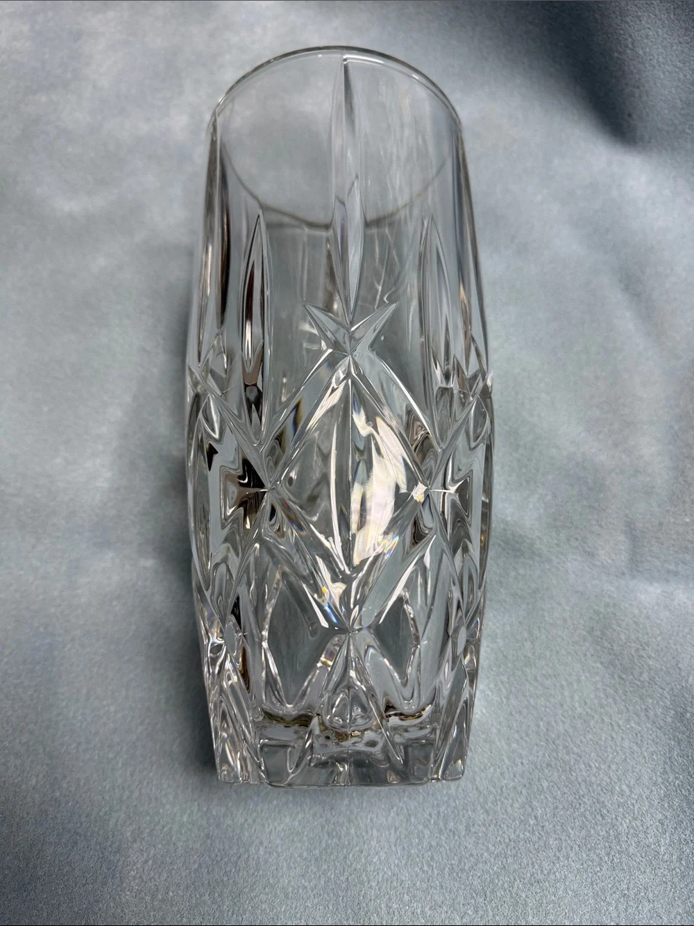 Gorham Lady Ann Clear Cut Crystal Flower Vase